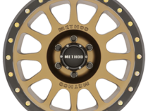 Aluminum Wheels 20x9 NV MR305 Bolt Pattern 6 On 139.7 Offset 18 Lip Size 1.42 Method Bronze BRZ Black Street Loc Method