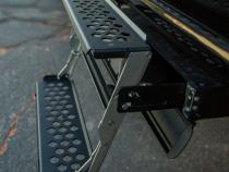 R-STEP 16 Inch Wide Step For 2017-2022 Ford Super Duty Bed Step Attachment Brackets Passenger Side Front Of Rear Tire Rock Slide Engineering
