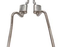 1966-71 Ford Fairlane 2.5 Inch H-Pipe Crossmember Back Rear Exit Exhaust Violator Mufflers Pypes Performance Exhaust