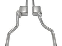 Crossmember Back w/H-Pipe Exhaust System 65-70 Mustang Split Rear Dual Exit 2.5 in Intermediate And Tail Pipe Street Pro Mufflers/Hardware Incl Tip Not Incl Pypes Exhaust