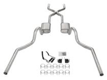 1968-72 Olds 442 Crossmember-Back Valance Exit H pipe Turbo Pro Muffler SGA48T