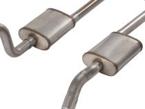 1965-70 Chevy Impala  X-Pipe Crossmember Back Exhaust 409 SS Rear Exit Street Pro Mufflers Pypes Performance Exhaust