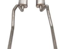 1965-70 Chevy Impala  H-Pipe Crossmember Back Exhaust 409 SS Rear Exit Violator Mufflers Pypes Performance Exhaust