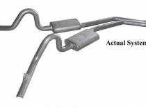 Cat Back Exhaust System 78-88 GM G-Body Split Rear Dual Exit 3 in Intermediate Pipe And Tailpipe Race Pro Mufflers/Hardware Incl Tip Not Incl Natural 409 Stainless Steel Pypes Exhaust