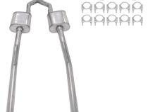 55-59 GM 2WD Truck 2.5 Inch Crossmember Back Exhaust Kit With Violator Mufflers Pypes Performance Exhaust