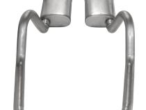 Crossmember Back w/H-Pipe Exhaust System 67-73 Mopar A-Body Split Rear Dual Exit 2.5 in Intermediate And Tail Pipe Hardware Incl Muffler And Tip Not Incl Pypes Exhaust