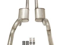 1970-1974 Mopar E-Body 3 Inch Crossmember Back Exhaust System 409 Stainless No Mufflers Pypes Performance Exhaust