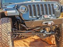 Currectlync Jeep JL/JT High Steer Kit For Stabilizer Shock And Non-Rubicon Axle. Incl. Knuckles Drag Link Tie Rod Trac Bar Reloc/Shock Mount Axle Shock Tie Rod Clamp RockJock 4x4
