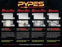 Crossmember Back w/H-Pipe Exhaust System 55-57 Chevy Wagon Split Rear Dual Exit 2.5 in Intermediate And Tail Pipe Hardware Incl Muffler And Tip Not Incl Pypes Exhaust