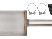 19-25 Silverado / Sierra 1500 4.8L/5.3L Single Exit Tunes &amp;amp; Tip Muffler Replacement Exhaust Kit Violator Muffler Black Tip SGT32VB PYPES