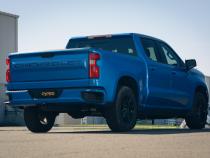19-25 Silverado / Sierra 1500 4.8L/5.3L Single Exit Tunes &amp;amp; Tip Muffler Replacement Exhaust Kit Violator Muffler Black Tip SGT32VB PYPES