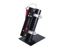 Fire Extinguisher Bracket with straps, Anodized Black Power Tank