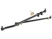 Currectlync Steering System 97-06 Wrangler TJ and LJ Unlimited/XJ/MJ Bolt-On Includes 1 1/4 Inch Diameter Tie Rod/Forged Drag Link HD Steering Stabilizer Shock Mounting Kit RockJock 4x4