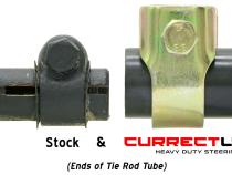 Currectlync Steering System 97-06 Wrangler TJ and LJ Unlimited/XJ/MJ Bolt-On Includes 1 1/4 Inch Diameter Tie Rod/Forged Drag Link HD Steering Stabilizer Shock Mounting Kit RockJock 4x4