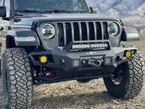 Appalachian Steel Mid Front Bumper With Winch Plate Wrangler JL and Gladiator JT Rock Slide Engineering