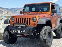 Big Sky Aluminum Stubby Front Bumper With Winch Plate Wrangler JK Rock Slide Engineering
