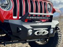 Appalachian Steel Stubby Front Bumper With Winch Plate Wrangler JL and Gladiator JT Rock Slide Engineering