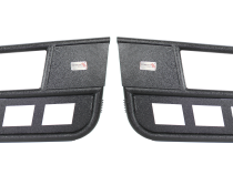 Jeep TJ Front Tube Doors 97-06 Wrangler TJ Black Textured Powdercoat Steel Fishbone Offroad