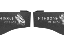 Jeep JK Wheel Well Storage Bins 07-18 Wrangler JK 4 DR Black Textured Powdercoat Steel Fishbone Offroad