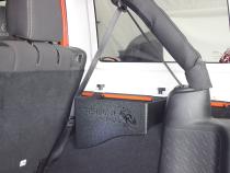 Jeep JK Wheel Well Storage Bins 07-18 Wrangler JK 4 DR Black Textured Powdercoat Steel Fishbone Offroad