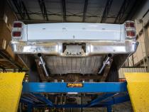 1966-71 Ford Fairlane 2.5 Inch H-Pipe Crossmember Back Rear Exit Exhaust No Mufflers Pypes Performance Exhaust