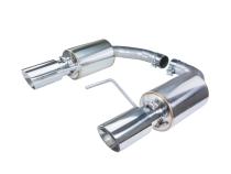 Axle Back Exhaust 15-23 Mustang V6 and Ecoboost Split Rear Dual Exit 3 in Polished Tips Hardware Included Polished 304 Stainless Steel Pypes Exhaust