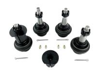Apex Chassis Heavy Duty Knurled Ball Joint Kit 19-22 Jeep Gladiator JT 18-22 Jeep Wrangler JL/JLU Rubicon Mohave Sahara Sport Includes: 2 Upper and 2 Lower Apex Chassis
