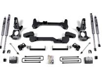 01-10 Silverado/Sierra 2500/3500 HD 6 Inch Lift Kit Fox Adventure Shocks Zone Offroad