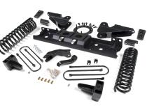 19-24 RAM 3500 4 Inch Radius Arm Bracket Gas 2 Inch Rear Block With Overload Adventure Shocks Zone Offroad