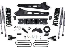 19-24 RAM 3500 5.5 Inch Radius Arm 5 Inch Rear Block With Overload Gas 6-Bolt T-Case Fox Adventure Shocks Zone Offroad