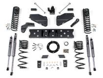 19-24 RAM 2500 5.5 Inch Radius Arm Bracket 4.5 Inch Rear Coil Gas 6-Bolt T-Case Fox Adventure Shocks Zone Offroad