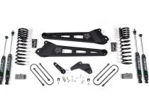 13-18 RAM 3500 4 Inch Replacement Radius Arm Lift Kit Gas With Nitro Shocks Zone Offroad