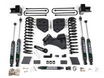 17-19 Ford F-250/350 Super Duty 4 Inch Lift Kit 2 Inch Rear Block Gas 2 Leaf Main Fox Adventure Shocks Adventure Series Shocks Zone Offroad