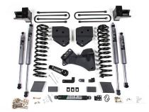 17-19 Ford F-250/350 Super Duty 4 Inch Lift Kit 2 Inch Rear Block Gas 2 Leaf Main Fox Adventure Shocks Adventure Series Shocks Zone Offroad