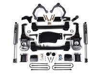 6 Inch Lift Kit For 2025 Silverado/Sierra 1500 Custom/LT/LTZ/PPV/RST/WT/Elevation/PRO/SLE/SLT 4WD 5 Inch Rear Block Spacer Front Fox 2.0 ADV Series Rear Shock Zone Offroad