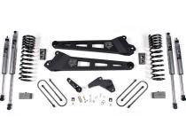 25-26 Ram 3500 (Diesel) 4 Inch Radius Arm Suspension Lift Kit, 2 Inch Rear Lift, Block W/O Overload - Nitro Shocks Zone Offroad