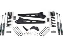 25-26 Ram 3500 (Diesel) 4 Inch Radius Arm Suspension Lift Kit, 2 Inch Rear Lift, Block W/O Overload - Nitro Shocks Zone Offroad