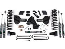 23-25 Ford F250/F350 SRW 4WD 7 Inch Radius Arm Drop Suspension Lift Kit, 4.5 Inch Rear, Block, Diesel - Nitro Front And Rear Shocks Zone Offroad